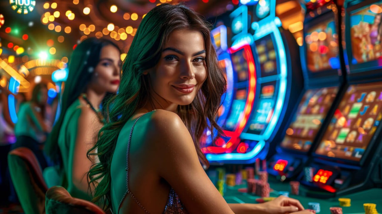 HD streaming live casino studio – professional dealer ဖြင့် ကစားနေသောပုံ