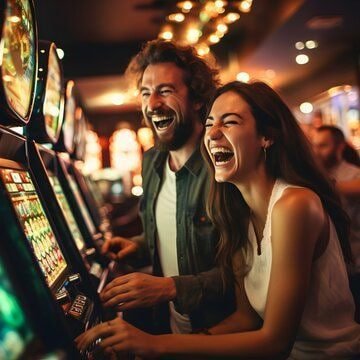 အွန်လိုင်း စလော့ ဂိမ်းများ၏ colorful reel နှင့် jackpot မြင်ကွင်း